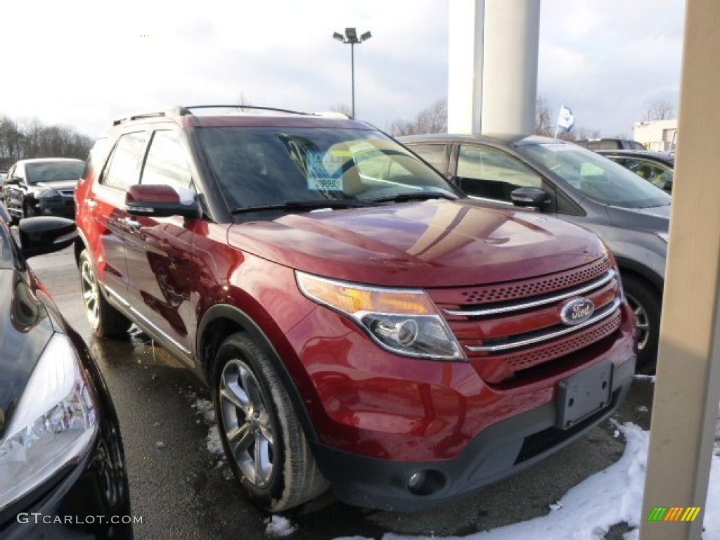 2014 Explorer Limited 4WD - Sunset / Charcoal Black photo #1