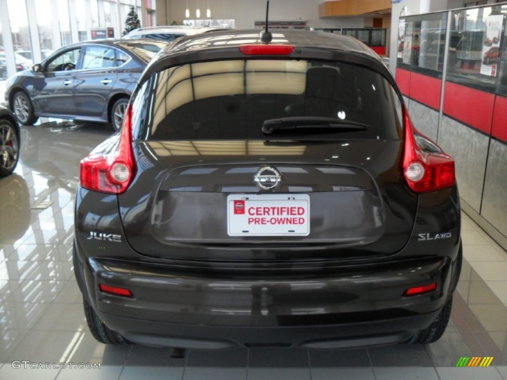 2011 Juke SL AWD - Metallic Bronze / Black/Red w/Silver Trim photo #4