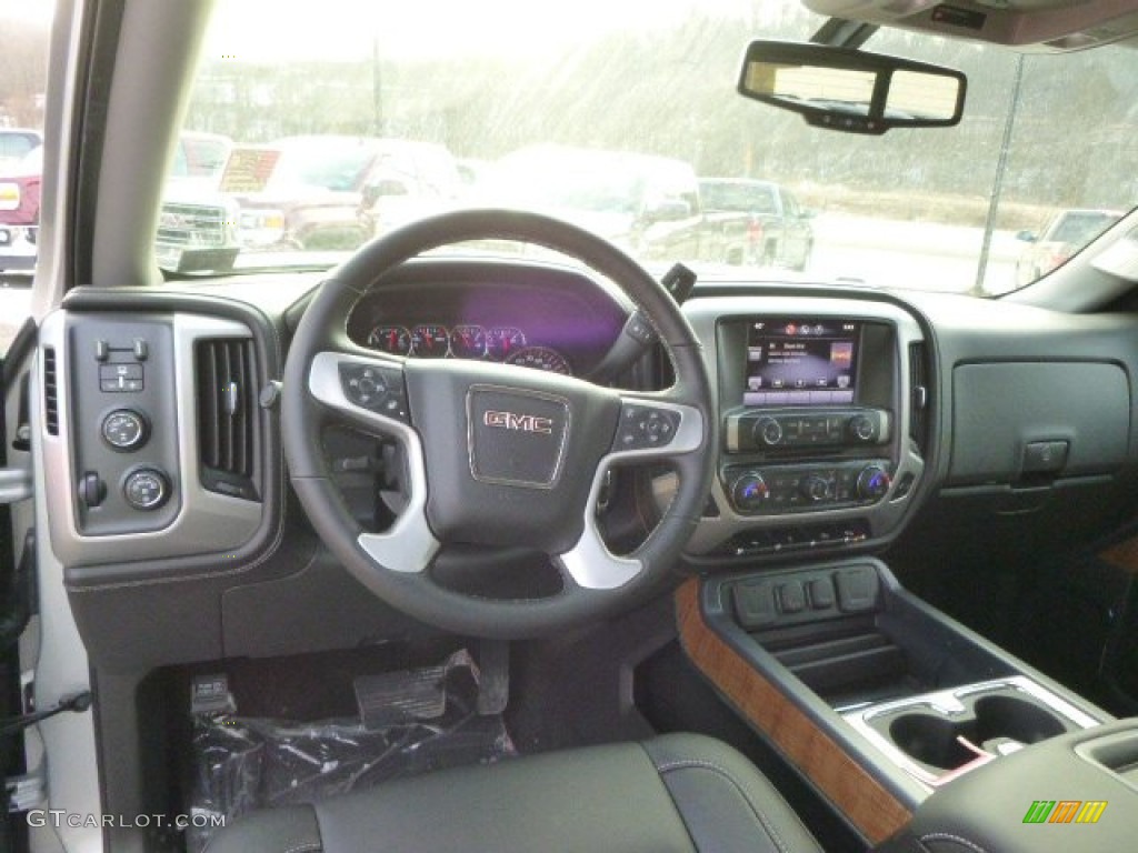 2014 Sierra 1500 SLT Double Cab 4x4 - Quicksilver Metallic / Jet Black photo #12