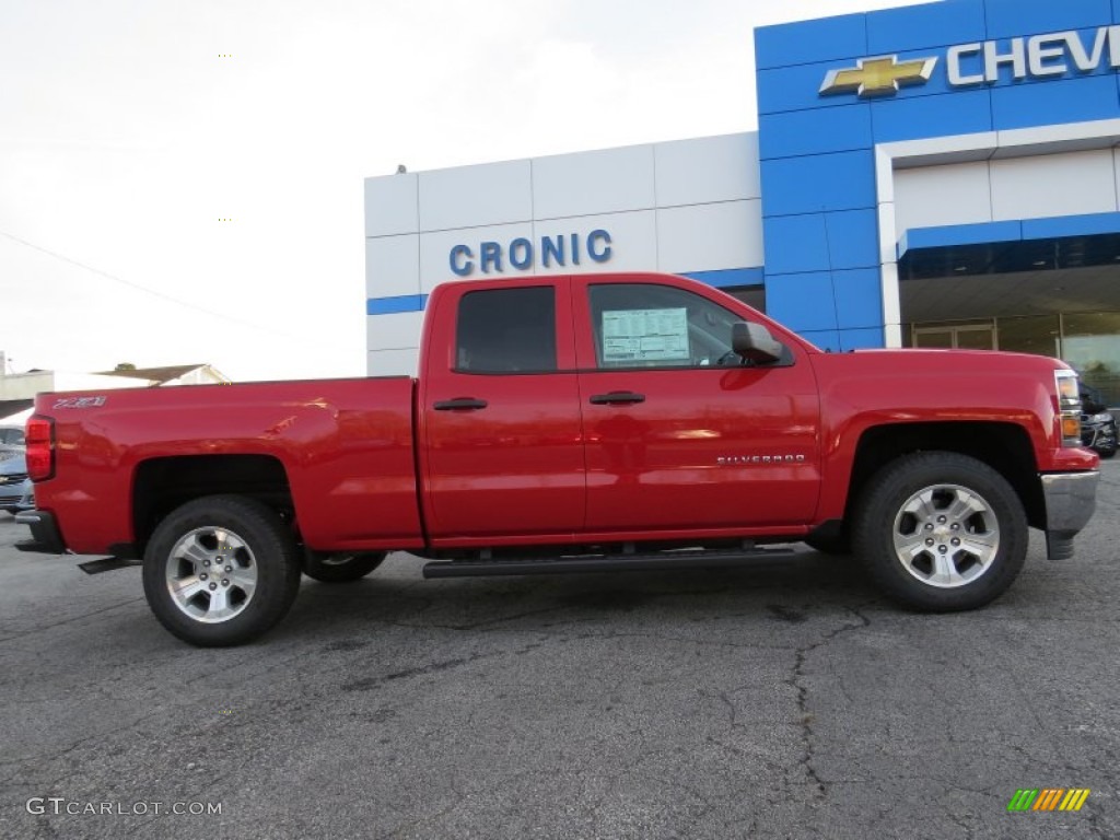 2014 Silverado 1500 LT Double Cab - Victory Red / Jet Black photo #8