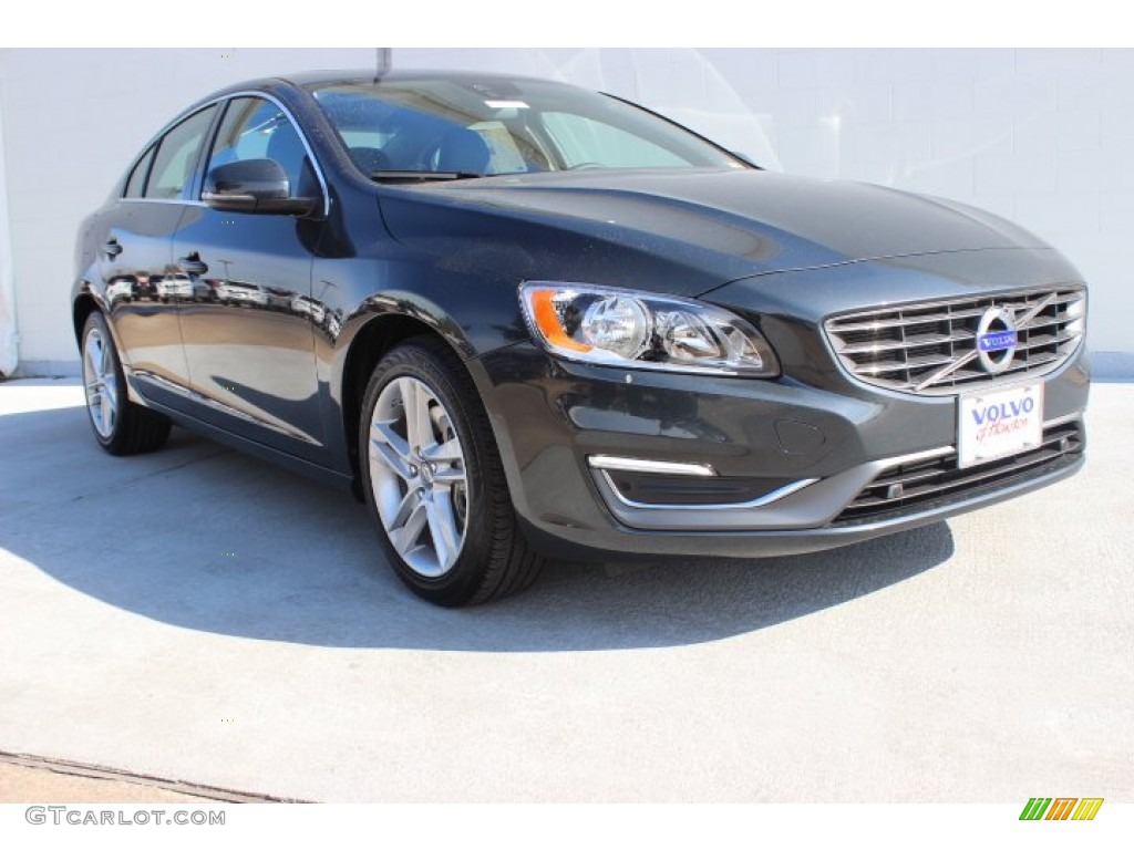 2014 S60 T5 - Saville Grey Metallic / Off Black photo #1