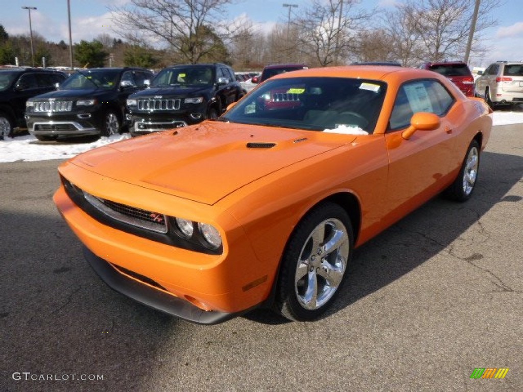 Header Orange 2014 Dodge Challenger R/T Exterior Photo #89186923