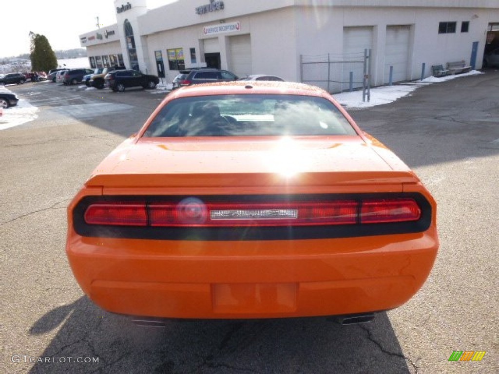 2014 Challenger R/T - Header Orange / Dark Slate Gray photo #7