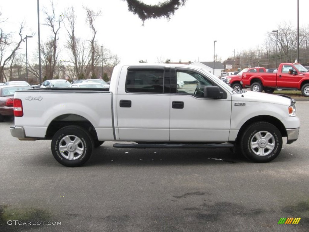 2004 F150 XLT SuperCrew 4x4 - Oxford White / Medium/Dark Flint photo #8