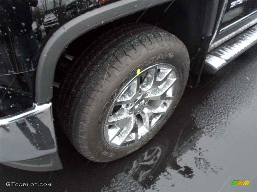 2014 Sierra 1500 SLT Crew Cab 4x4 - Onyx Black / Cocoa/Dune photo #3