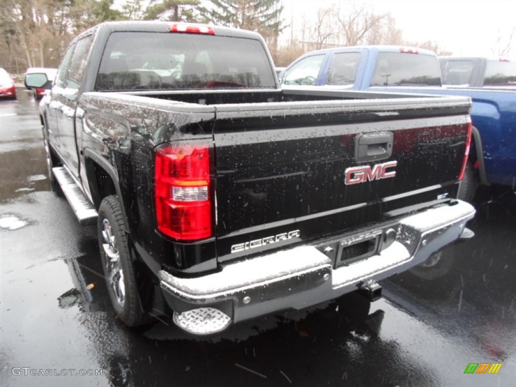 2014 Sierra 1500 SLT Crew Cab 4x4 - Onyx Black / Cocoa/Dune photo #6