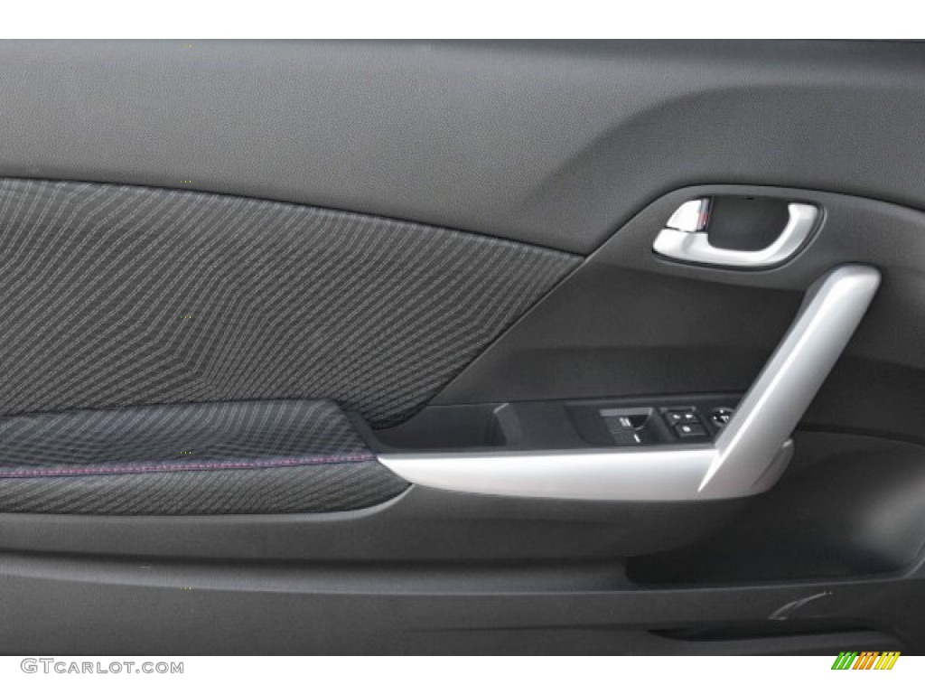 2013 Civic Si Coupe - Polished Metal Metallic / Black photo #13