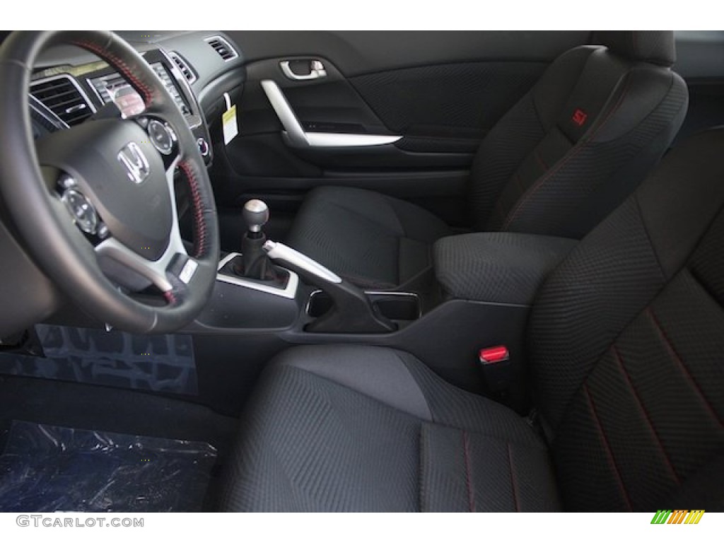 2013 Civic Si Coupe - Polished Metal Metallic / Black photo #14
