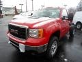 Fire Red 2014 GMC Sierra 3500HD Regular Cab Dually Chassis