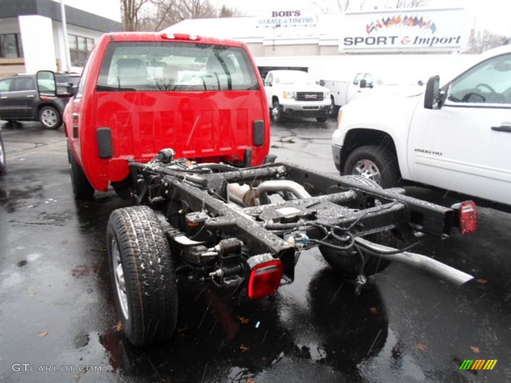 2014 Sierra 3500HD Regular Cab Dually Chassis - Fire Red / Dark Titanium photo #5