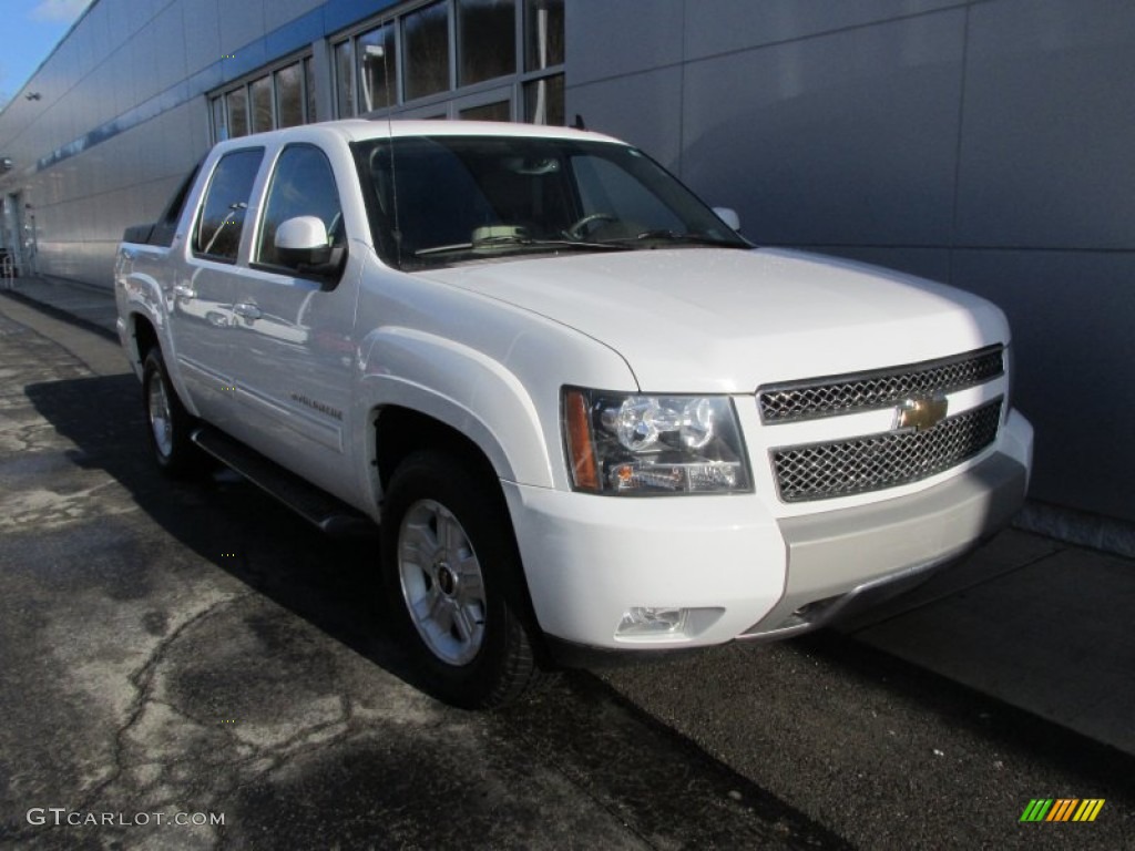 2010 Avalanche Z71 4x4 - Summit White / Dark Cashmere/Light Cashmere photo #8