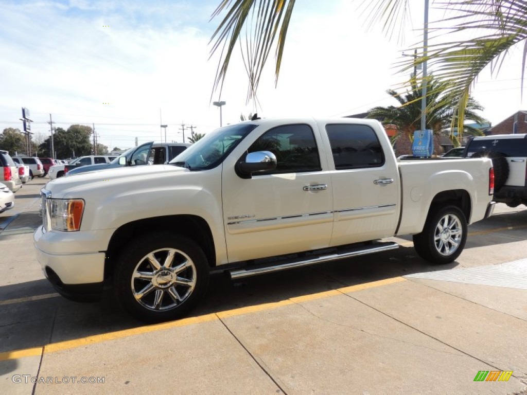 2012 Sierra 1500 Denali Crew Cab 4x4 - White Diamond Tricoat / Ebony photo #5