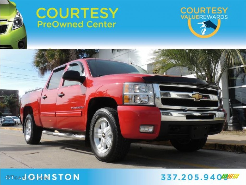 2009 Silverado 1500 LT Crew Cab 4x4 - Victory Red / Ebony photo #1