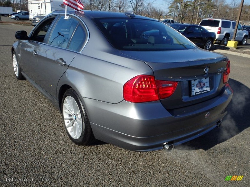 2011 3 Series 335i xDrive Sedan - Space Gray Metallic / Gray Dakota Leather photo #9