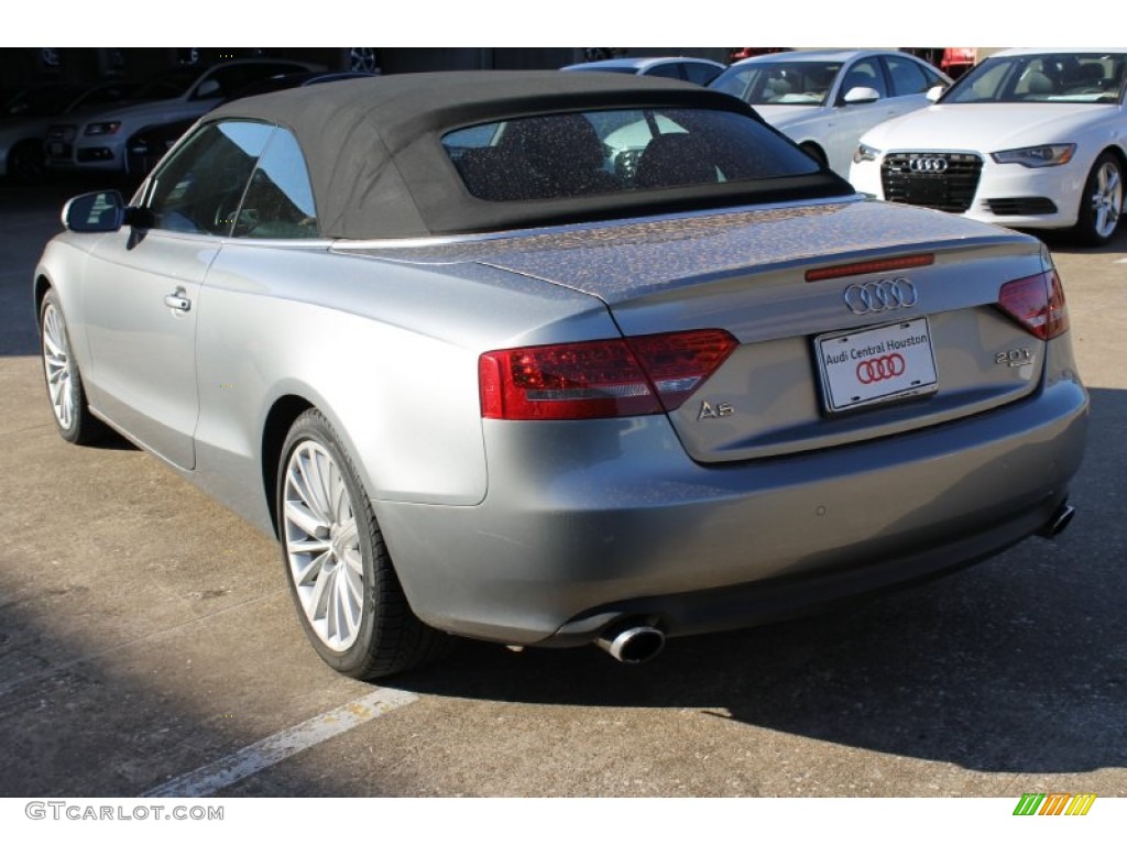 2011 A5 2.0T quattro Convertible - Quartz Grey Metallic / Cinnamon Brown photo #9