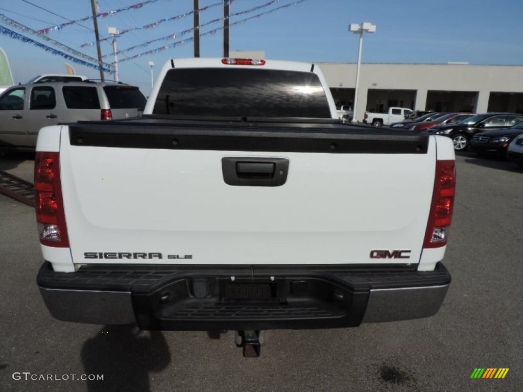 2012 Sierra 1500 SLE Crew Cab - Summit White / Very Dark Cashmere/Light Cashmere photo #3
