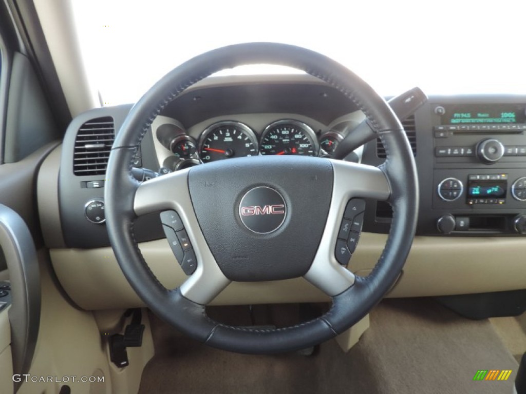 2012 Sierra 1500 SLE Crew Cab - Summit White / Very Dark Cashmere/Light Cashmere photo #13