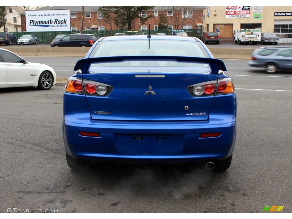 2011 Lancer GTS - Octane Blue Pearl / Black photo #6