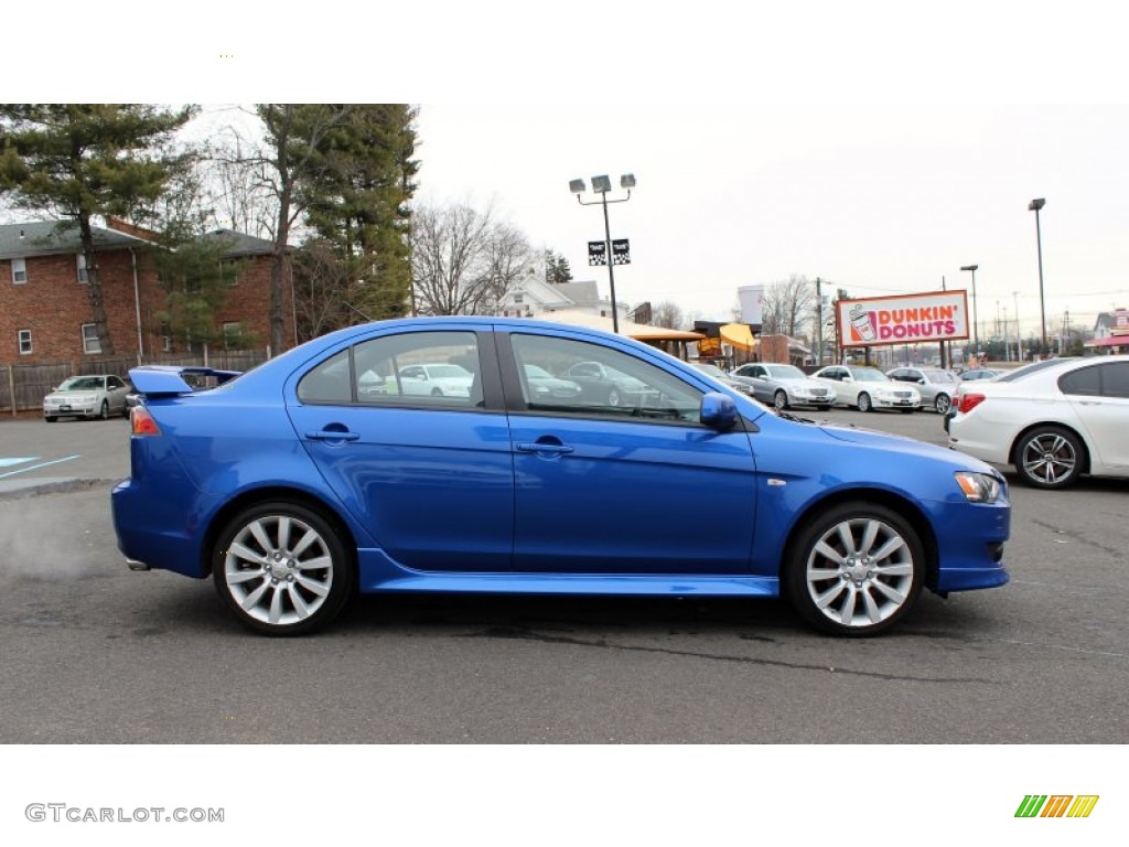 Octane Blue Pearl 2011 Mitsubishi Lancer GTS Exterior Photo #89198851