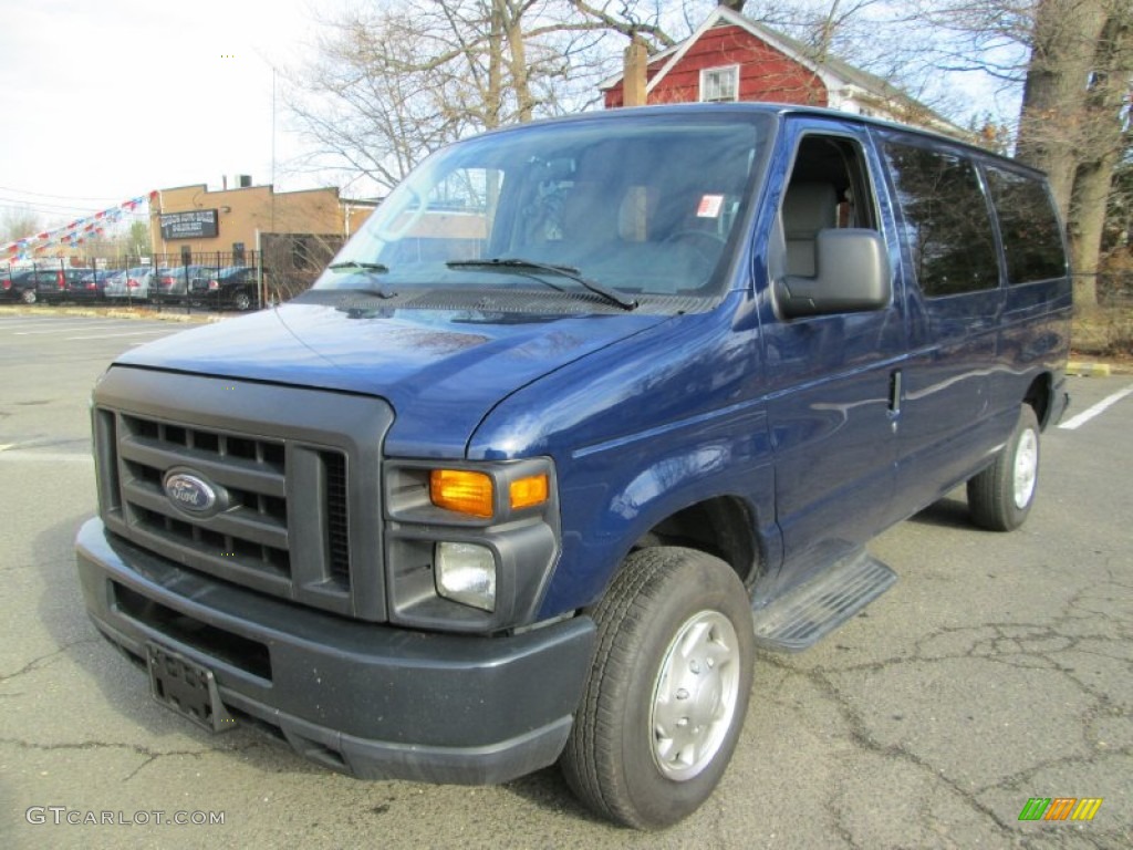 Dark Blue Metallic 2010 Ford E Series Van E350 XL Passenger Exterior Photo #89199019