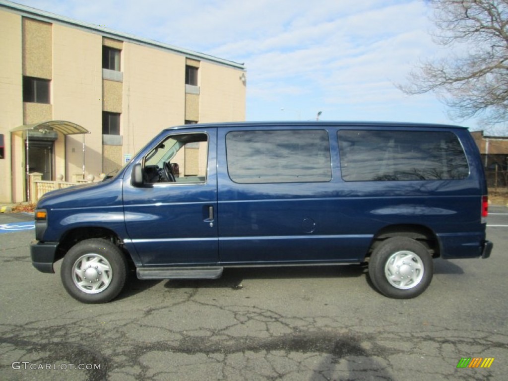 Dark Blue Metallic 2010 Ford E Series Van E350 XL Passenger Exterior Photo #89199022