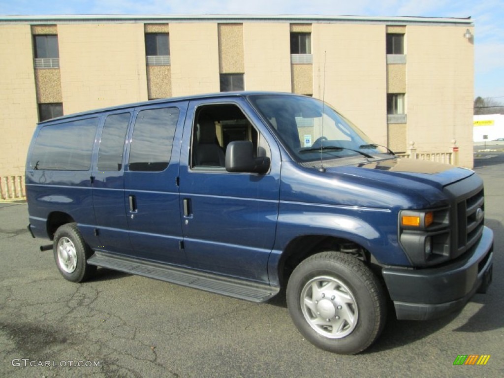 Dark Blue Metallic 2010 Ford E Series Van E350 XL Passenger Exterior Photo #89199043