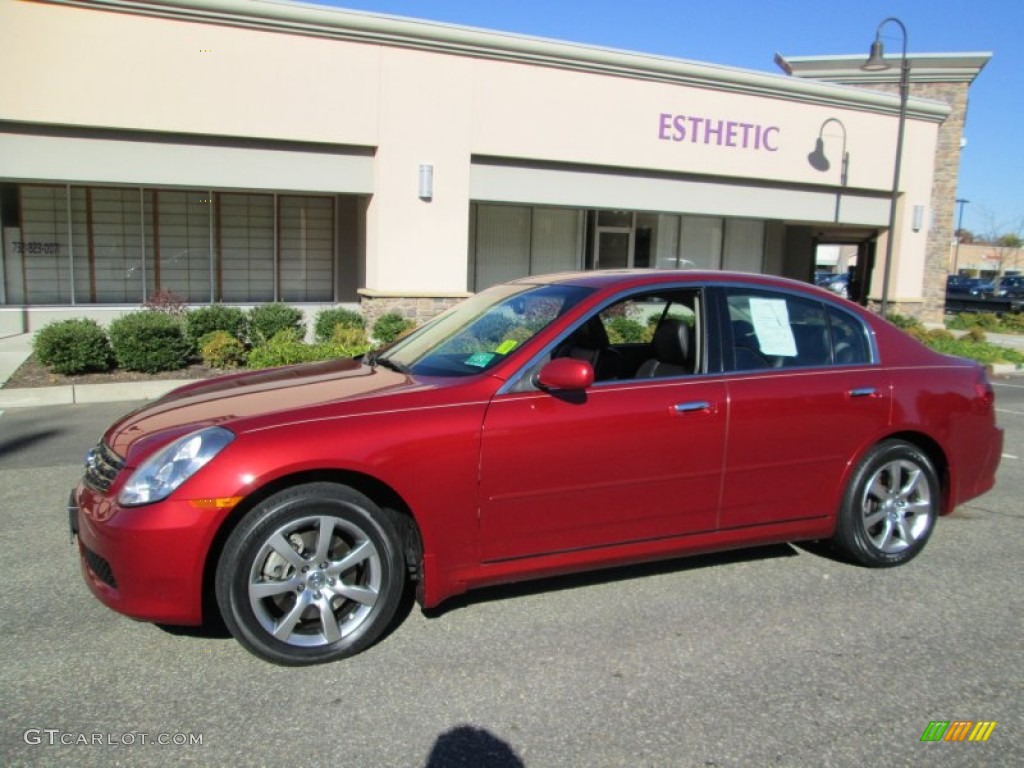 Garnet Fire Red Metallic Infiniti G