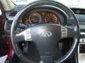 2006 Infiniti G Graphite Interior Steering Wheel Photo