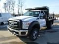Oxford White - F450 Super Duty XL Regular Cab 4x4 Dump Truck Photo No. 4