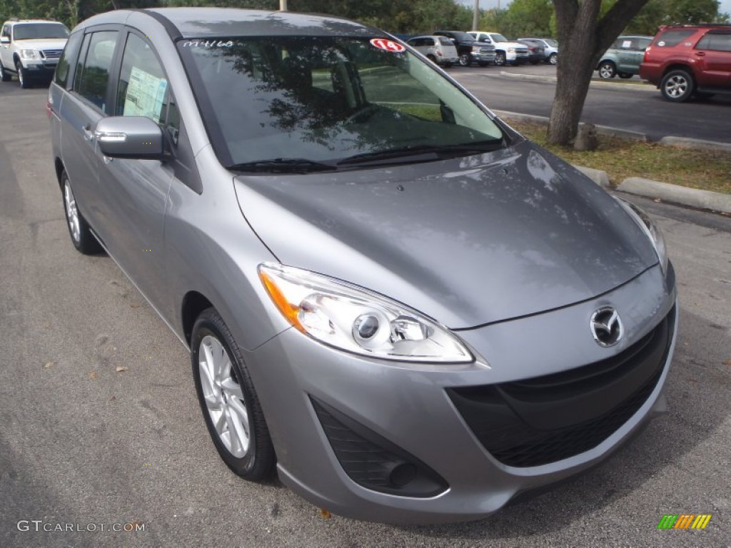 2014 MAZDA5 Sport - Liquid Silver Metallic / Black photo #1