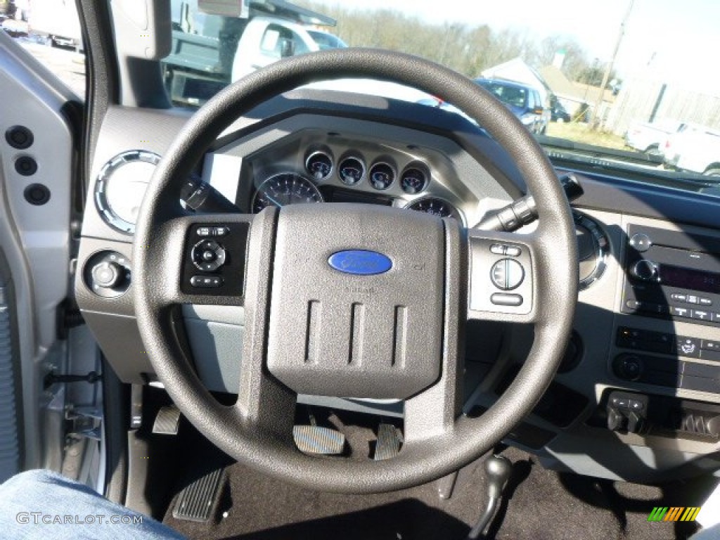 2014 Ford F250 Super Duty XLT SuperCab 4x4 Steel Steering Wheel Photo #89202022