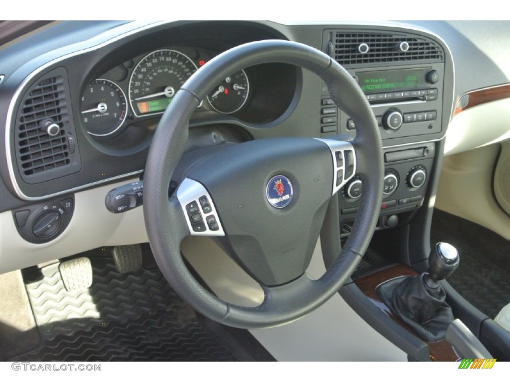 2010 Saab 9-3 2.0T Sport Sedan Parchment Dashboard Photo #89202190