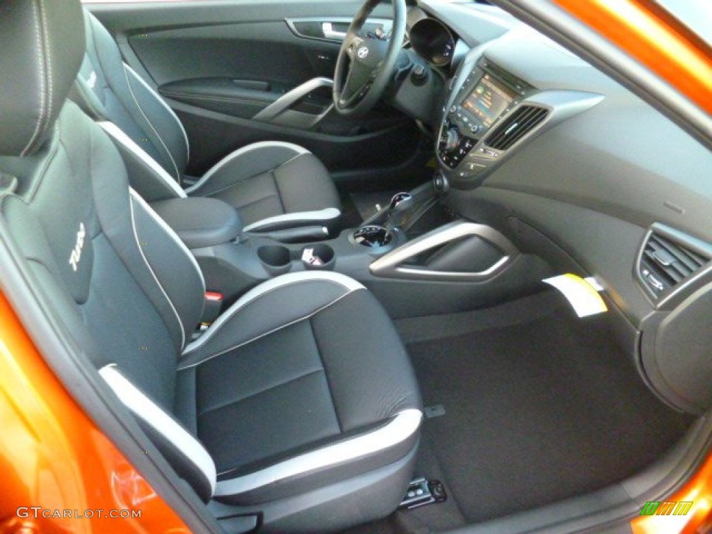2014 Veloster Turbo - Vitamin C / Black photo #10