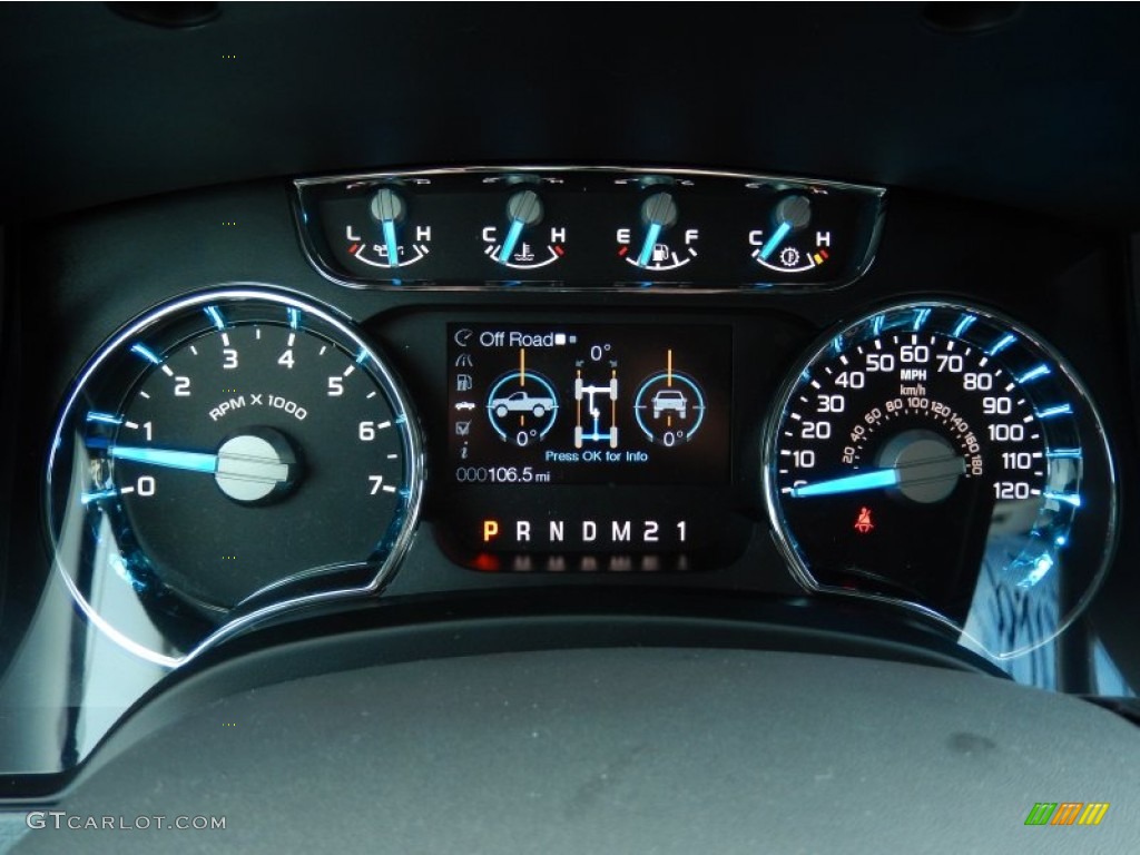 2014 Ford F150 Lariat SuperCrew Gauges Photo #89203846