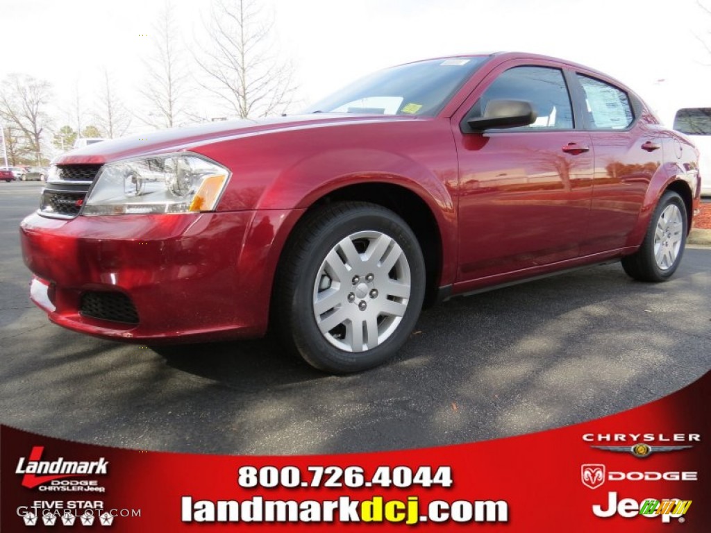 Deep Cherry Red Crystal Pearl Dodge Avenger
