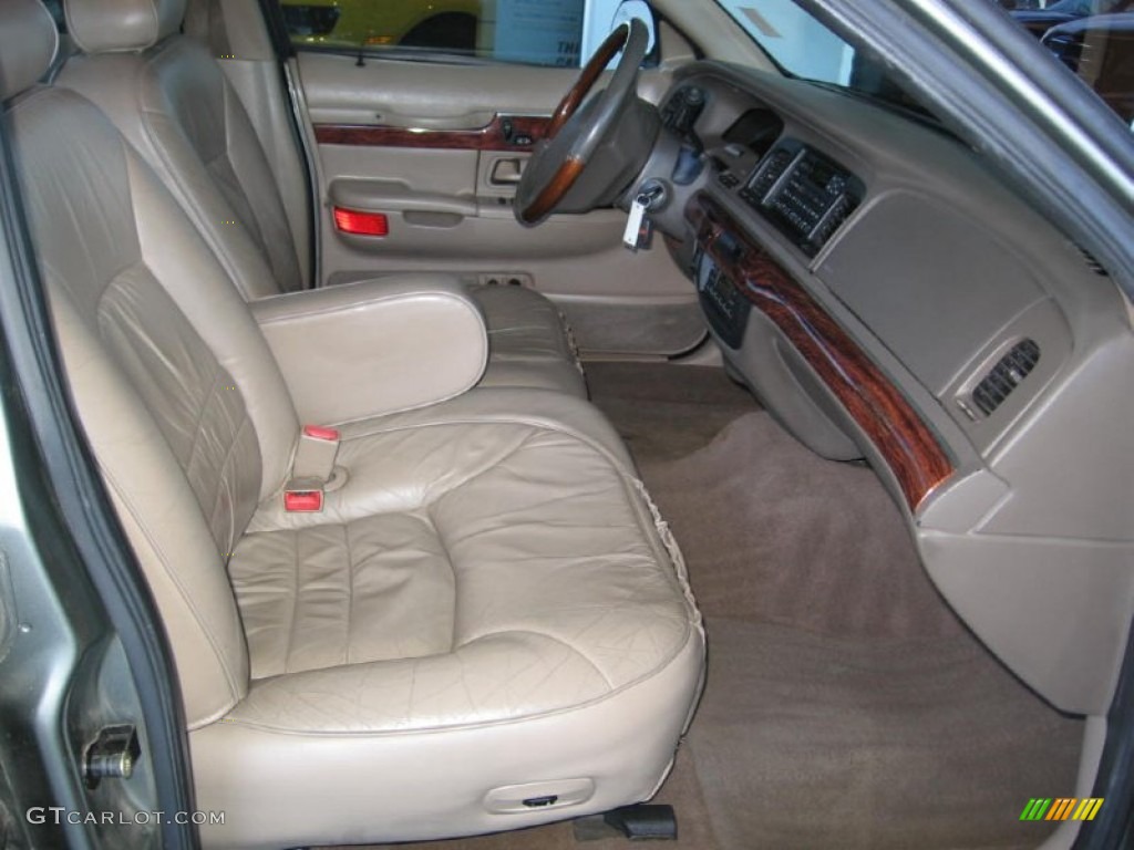 2002 Grand Marquis LS - Aspen Green Metallic / Medium Parchment photo #11