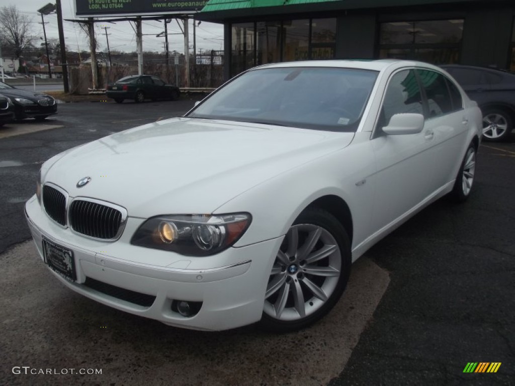 2008 7 Series 750Li Sedan - Alpine White / Black photo #1