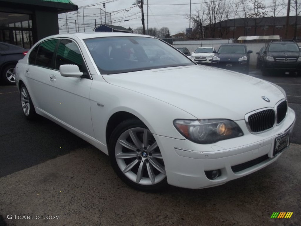 2008 7 Series 750Li Sedan - Alpine White / Black photo #2