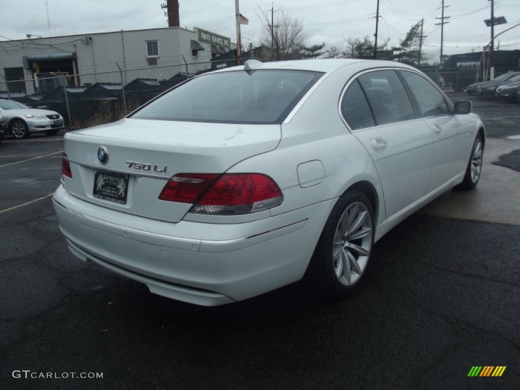2008 7 Series 750Li Sedan - Alpine White / Black photo #3