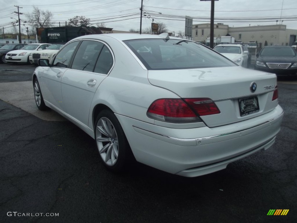 2008 7 Series 750Li Sedan - Alpine White / Black photo #4
