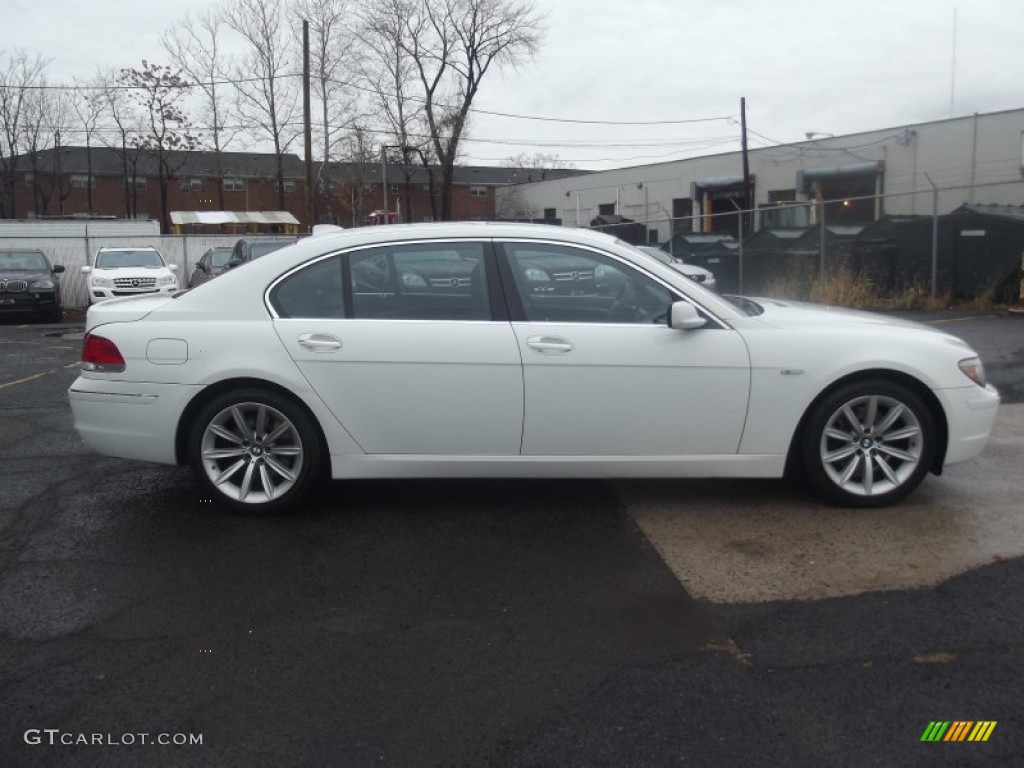 2008 7 Series 750Li Sedan - Alpine White / Black photo #6