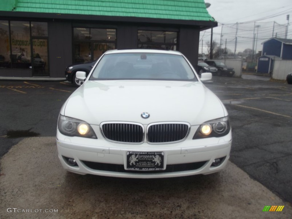 2008 7 Series 750Li Sedan - Alpine White / Black photo #7