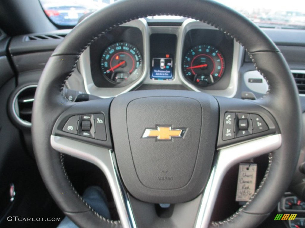 2014 Chevrolet Camaro SS Convertible Black Steering Wheel Photo #89205973