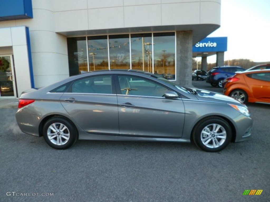 2014 Sonata GLS - Harbor Gray Metallic / Gray photo #8