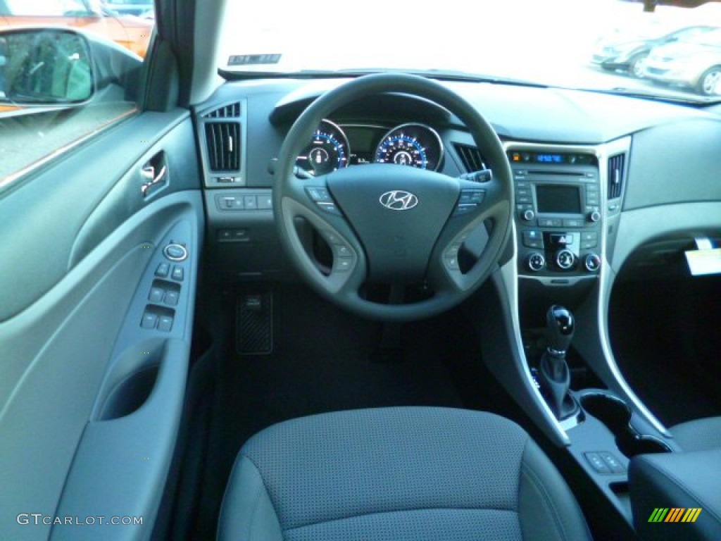 2014 Sonata GLS - Harbor Gray Metallic / Gray photo #14