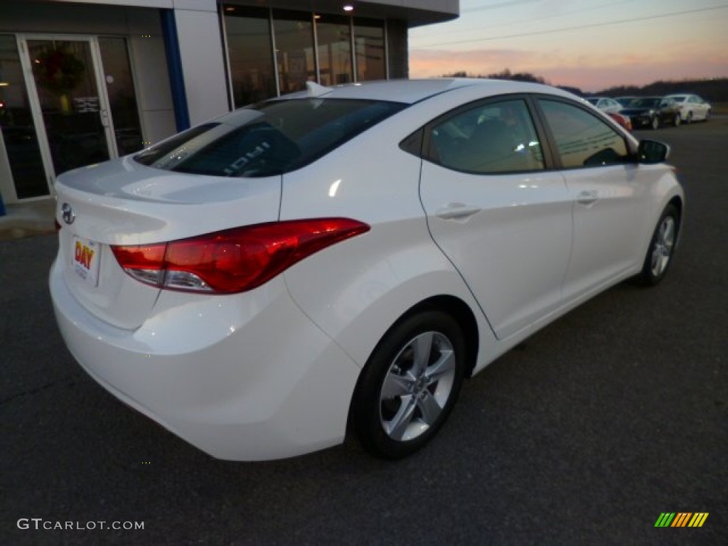 2013 Elantra GLS - Shimmering White / Gray photo #7