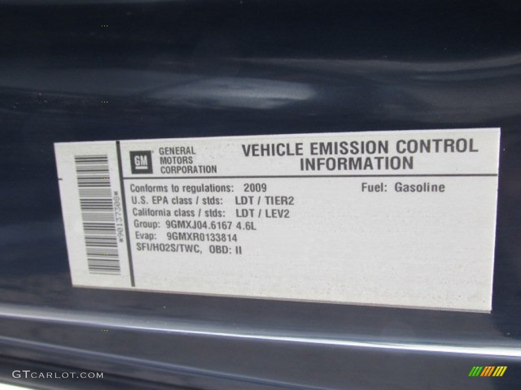 2009 Cadillac SRX 4 V8 AWD Info Tag Photo #89207698