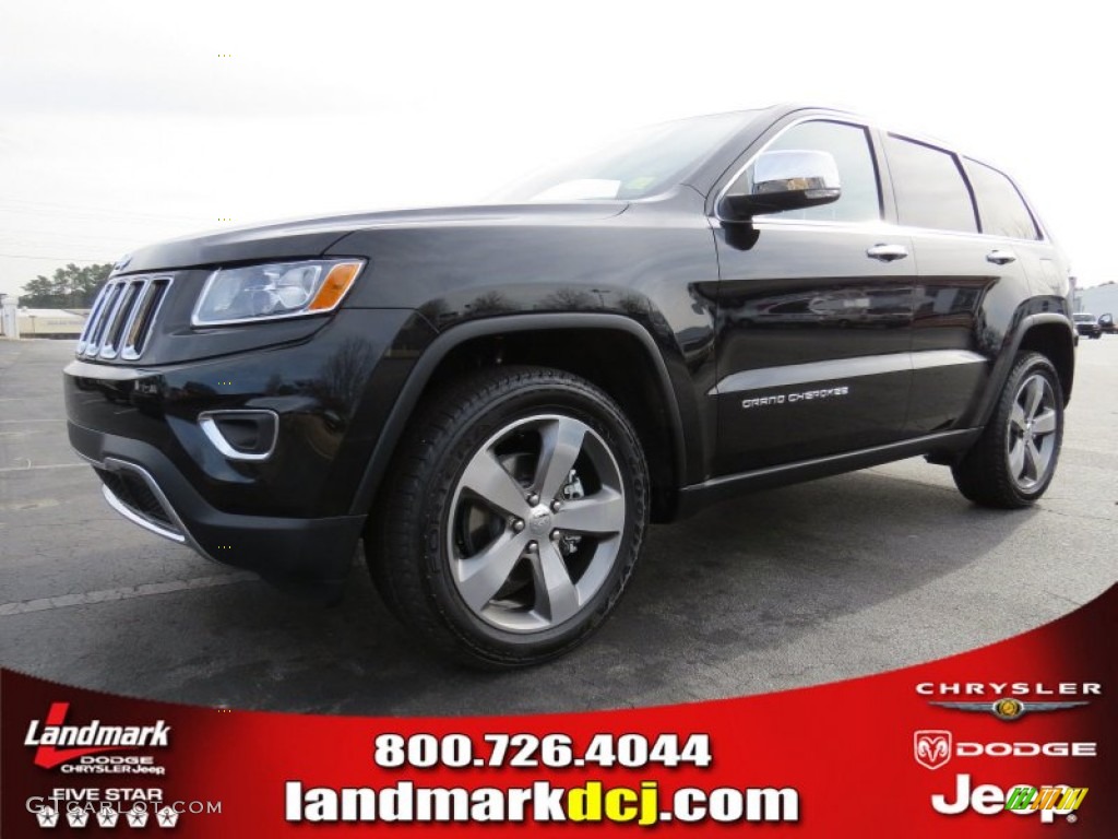 2014 Grand Cherokee Limited - Brilliant Black Crystal Pearl / Morocco Black photo #1