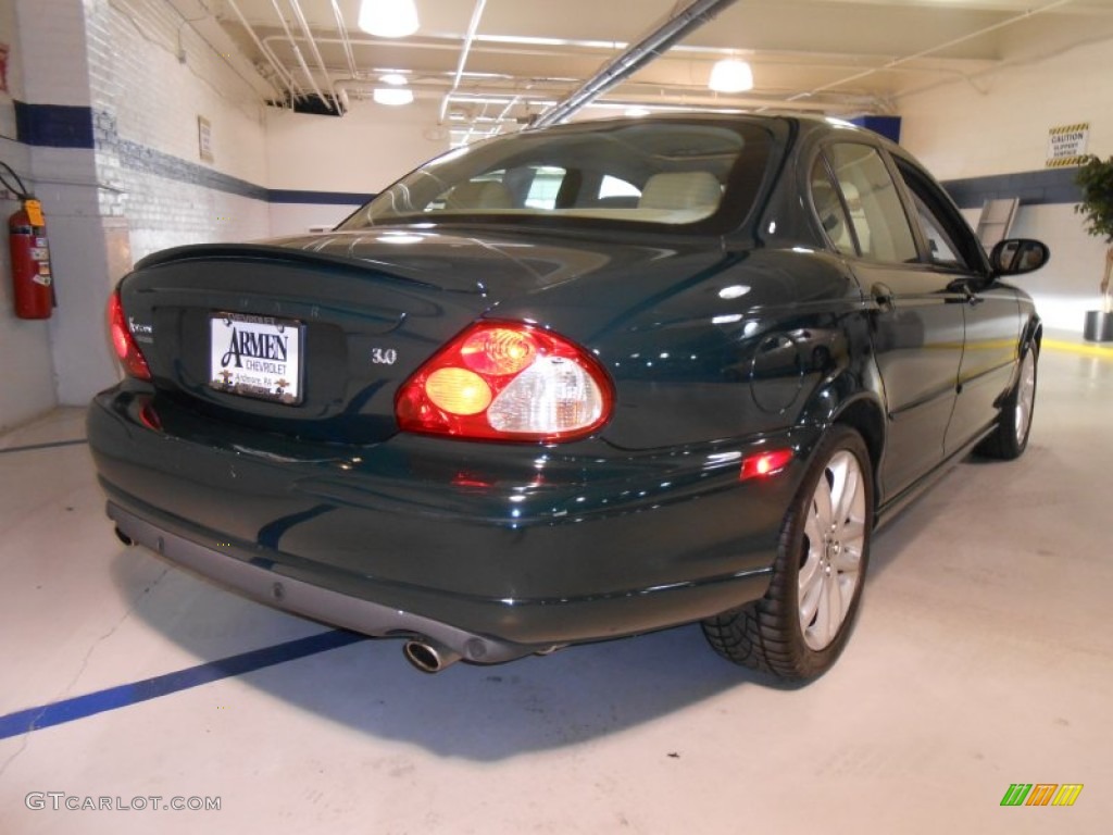 2004 X-Type 3.0 - British Racing Green / Champagne photo #5
