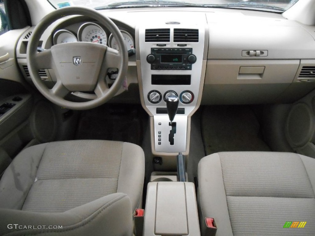 2007 Caliber SXT - Black / Pastel Pebble Beige photo #11